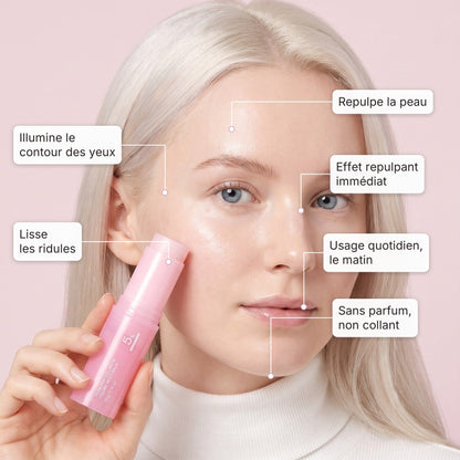 Zones du visage ciblées par le stick Sunbi